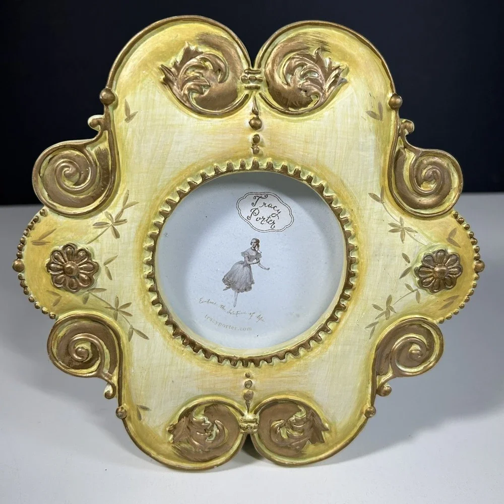Vintage Tracy Porter Ornate Picture Cottage Frame Style Floral